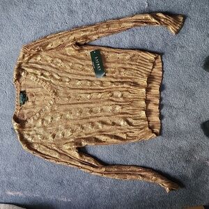Ralph Lauren Gold Top